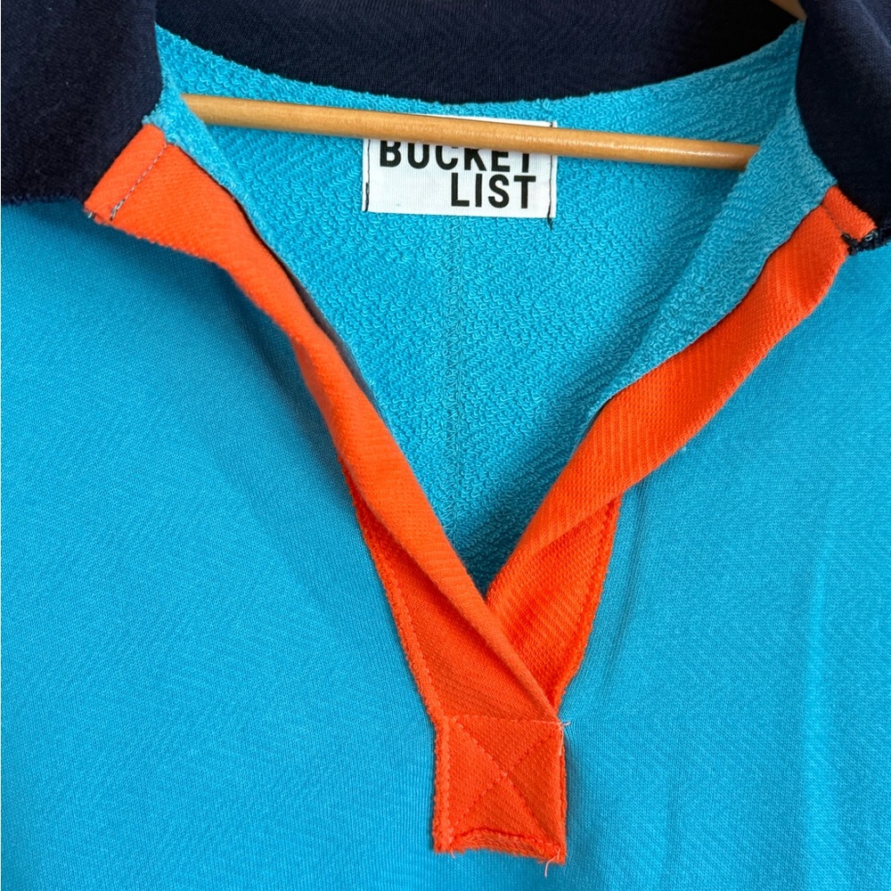 Bucketlist Womens Colorblock Oversized Sweater One Size Fits Most Cotton - Picture 5 of 8